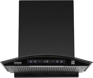 Hindware Divina BLDC 60 Auto Clean Wall Mounted BLACK 1400 CMH Chimney