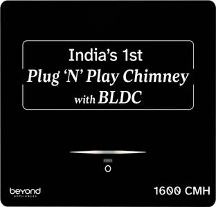 Beyond Appliances BA-CU-CB-PP-BL-60-CH 1400 CMH 60 cm Auto Clean Chimney
