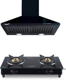 LIVPURE LIV-AIRIS-60+LIV-ZENO-2B COMBO Chimney & Cooktop Combo |Pyramid Shape + 2 Burner Cooktop | Baf...