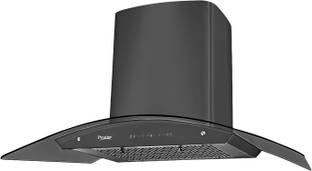 Prestige Vista Deluxe - 900 Auto Clean Wall Mounted Black 1200 CMH Chimney