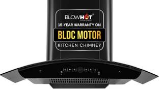 BLOWHOT ERICA L BAC 90cm 1750m3/h Powerful Suction, BLDC Motor, Speed Control Filterless Auto Clean Wa...