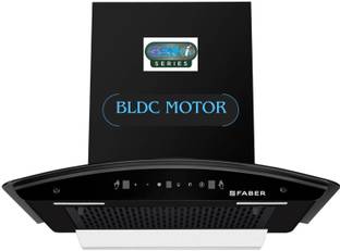 FABER HOOD IRIS BLDC FL HC BK IN 60 Auto Clean Wall Mounted BLACK 1500 CMH Chimney