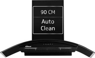 Sunflame Lamia 90 FL HAC Auto Clean Wall Mounted Black 1200 CMH Chimney