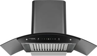 Eurodomo Hood Classy Plus HC SC BF BK 90,1200m3/hr ,Baffle Filter,Touch & Gesture Control Auto Clean W...