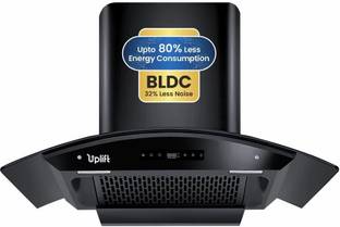 Uplift Paradise 75 BLDC Silent Auto Clean Wall Mounted Black 1550 CMH Chimney