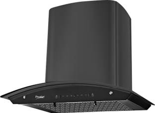 Prestige Vista Deluxe - 600 Auto Clean Wall Mounted Black 1200 CMH Chimney