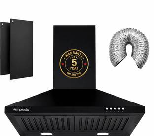 Amplesta EcoFlow 60cm Pyramid Kitchen chimney, 1150 CMH, Baffle Filter, 130W Copper Motor 1150 CMH 60 ...