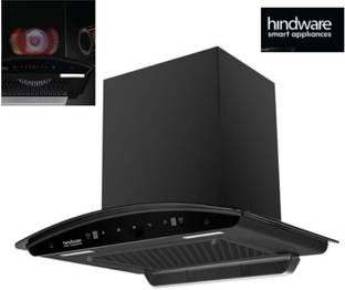 Hindwere Hindware VIVIANA BLDC 60 CM 1450 m3Hr Auto Clean Auto Clean Wall Mounted black 1450 CMH Chimn...