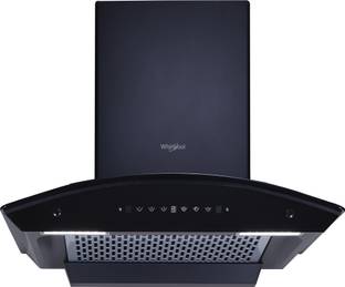 Whirlpool CGFL PRO 604 HAC BK HOOD Auto Clean Curved Glass 60 cm| 11 Years Motor Warranty| Heat Autocl...