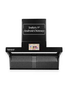 Beyond Appliances Orion 90cm Android Chimney 1600 CMH 90 cm Filterless |Smart Screen & Speaker | Touch...
