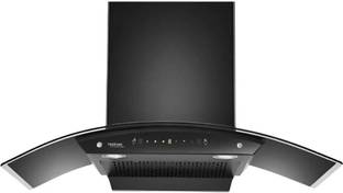 Hindware Divina Neo 90 Auto Clean Wall Mounted Black 1200 CMH Chimney