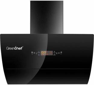 Greenchef Platina Chimney 90CM Auto Clean Wall and Ceiling Mounted Black 1550 CMH Chimney