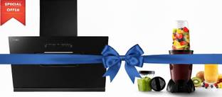 BLOWHOT Divina 90cm + Nutrimix 2 Jar Filterless Technology, Motion Sensor, Auto Clean Wall Mounted Bla...