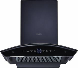 Whirlpool CGFL PRO 600 BLDC HAC BK HOOD Auto Clean Wall Mounted Black 1600 CMH Chimney