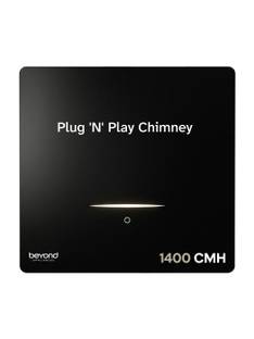 Beyond Appliances CUBE PLUG AND PLAY CHIMNEY 1400 CMH 60 cm | Auto Clean | 5-Stage Charcoal Activated ...