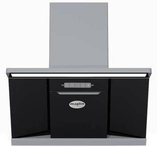 Maplin W90-90cm Auto Clean Wall Mounted Black 1830 CMH Chimney