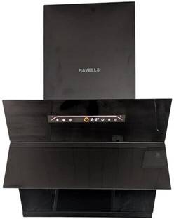 HAVELLS Triton Pro Slant BLDC 60cm Glass Kitchen Chimney Auto Clean Wall Mounted Black 1550 CMH Chimne...