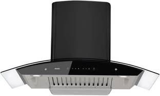 AGARO Grand Kitchen Chimney 90 cm 1200 m3/hr Auto-Clean curved glass Kitchen Hood Auto Clean Wall Moun...