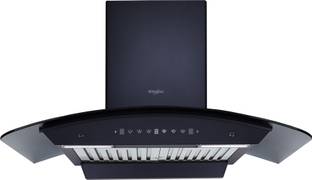 Whirlpool CGBF PRO 903 HAC BK HOOD Auto Clean Curved Glass 90 cm| 11 Years Motor Warranty| Heat Autocl...