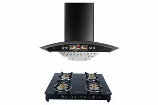 HPC CHFIN QUEEN 103 (60) CEO BOAT PC HOOD Auto Clean Wall and Ceiling Mounted BLACK 1400 CMH Chimney