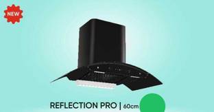 Butterfly reflection pro Auto Clean Wall Mounted black 1200 CMH Chimney