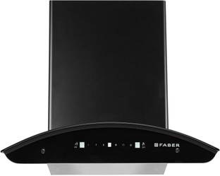 FABER HOOD MAGNUS IN HC SC FL EBK 60 Auto Clean Wall Mounted Black 1500 CMH Chimney