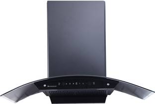 WONDERCHEF Ultima C-Line 90 cm Auto Clean Wall Mounted Black 1400 CMH Chimney