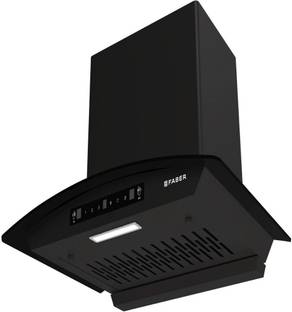 FABER HOOD VENICE IN HC SC FL BK 60 Auto Clean Wall Mounted Black 1200 CMH Chimney