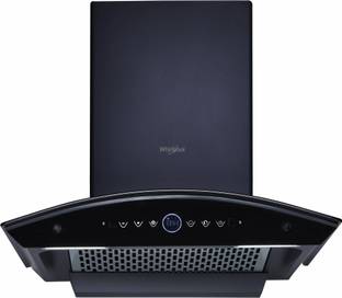 Whirlpool CGFL PRO 600 BLDC HAC BK HOOD Auto Clean Wall Mounted Black 1600 CMH Chimney