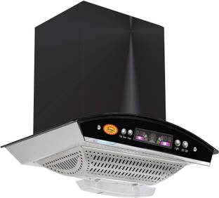 SURYA Boat Black 2026 Auto Clean Wall Mounted Black 1400 CMH Chimney
