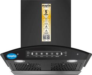 Maplin Coral Filter-less 5 Yr Warranty Auto Clean Wall Mounted Black 1400 CMH Chimney