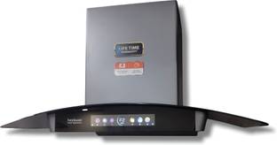 Hindware RAYLENE 90 | Filterless Technology | MaxX Suction 1700 m³/hr* | BLDC Motor | Auto Clean Wall Mounted GREY 1700 CMH Chimney