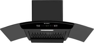 FABER HOOD CREST PRO IN HC SC FL BK 90 Auto Clean Wall Mounted BLACK 1350 CMH Chimney