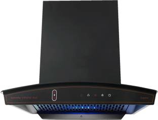 Kutchina Virgose Dlx 60 Auto Clean Wall Mounted Black 1300 CMH Chimney