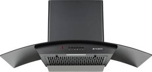 FABER HOOD ALPHA HC PB BK 90 Auto Clean Wall Mounted Black 1100 CMH Chimney