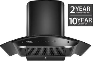 Hindware CELESIA 90CM 1500CMH AUTOCLEAN CHIMNEY WITH MOTION SENSOR ( LAUNCH YEAR 2023 ) Auto Clean Wall Mounted BLACK 1500 CMH Chimney