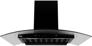 Glen CH 6060 BL AC 90 Auto Clean Wall Mounted Black 1200 CMH Chimney