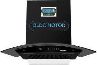 FABER HOOD IRIS BLDC FL HC BK 75 Auto Clean Wall Mounted BLACK 1500 CMH Chimney