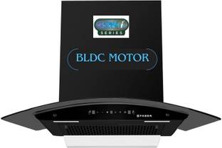 FABER HOOD IRIS BLDC FL HC BK IN 75 Auto Clean Wall Mounted BLACK 1500 CMH Chimney