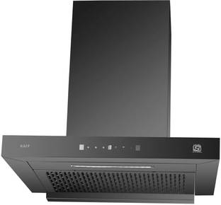 Kaff MARCO DHC 60 T-Shape, Filterless Chimney, 60 CM with 1450 m3/hr Suction Wall Mounted Black 1450 C...