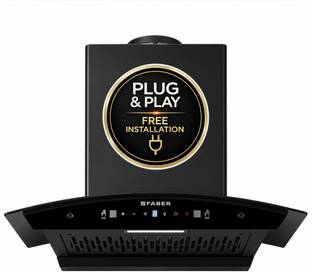 FABER Vento 60cm 1500m3/hr BLDC Plug N Play Autoclean Filterless Chimney 1500 CMH 60 cm Auto Clean Chi...