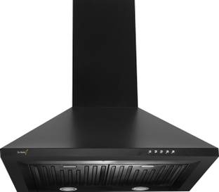 RUWA GARNET BLACK 60 Wall Mounted Black 800 CMH Chimney