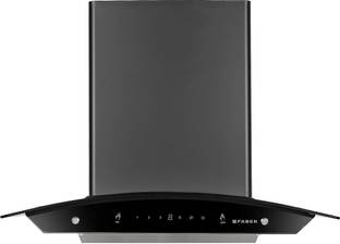 FABER HOOD ZEST IN HC SC FL BK 60 1200 CMH 60 cm Auto Clean Chimney