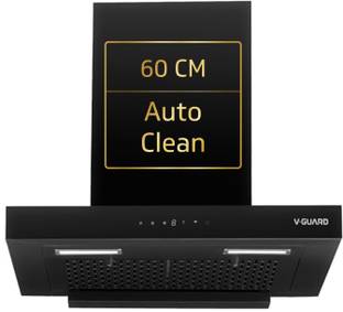 V-Guard T10 T-Shape Filterless Auto Clean 60cm| Touch & Gesture Control Wall Mounted Black 1300 CMH Ch...