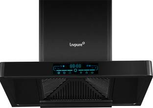 LIVPURE DASH-75-FL-HAC Auto Clean Wall Mounted Black 1450 CMH Chimney