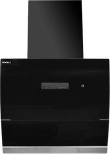 Oooele Rainbow Voice Auto Clean Wall and Ceiling Mounted Black 1500 CMH Chimney