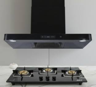 HPC Combo-CH-01 Auto Clean Wall and Ceiling Mounted black 1300 CMH Chimney