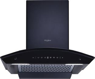 Whirlpool CGFL PRO 604 HAC BK HOOD Auto Clean Curved Glass 60 cm| 11 Years Motor Warranty| Heat Autocl...