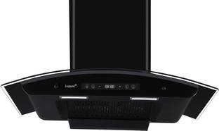 LIVPURE LIV-INVICTO-90-FL-BLDC-HAC Auto Clean �Filterless Auto-clean Chimney With BLDC Motor | 9 Speed With RPM Display |Touch & Gesture Control |Low Noise | Powerful Suction Wall Mounted Black 1400 CMH Chimney