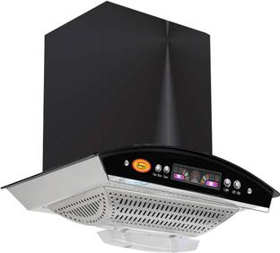 SURYA Eco Push Auto Clean Wall Mounted Black 1250 CMH Chimney